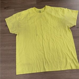 Classic Men’s Crew Neck work T-Shirt - Yellow